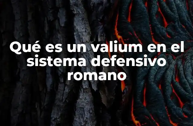 Qué es un Valium en el Sistema Defensivo Romano