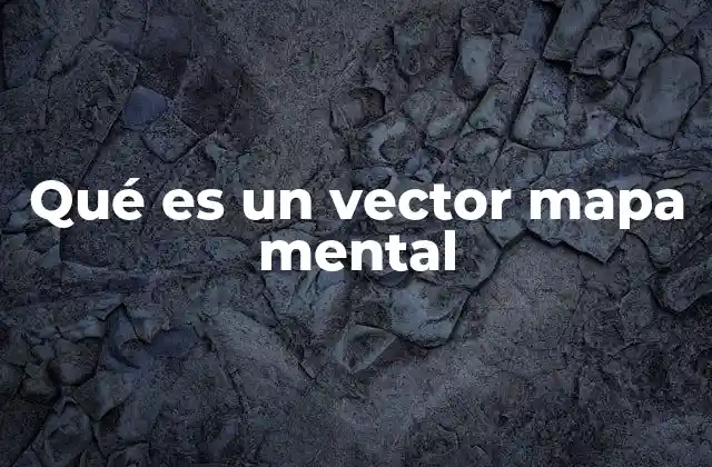 Qué es un Vector Mapa Mental