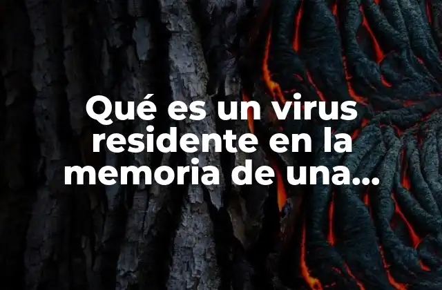 Qué es un Virus Residente en la Memoria de una Computadora