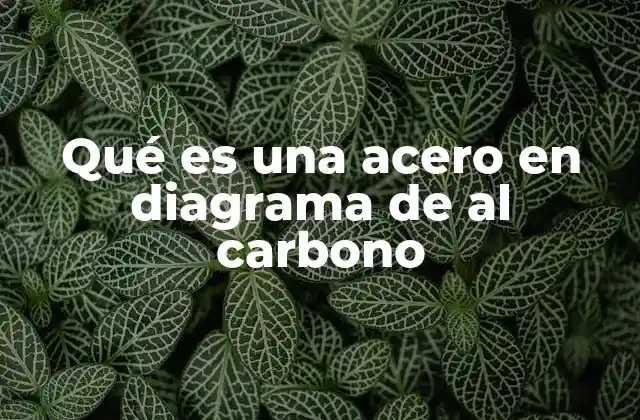Qué es una Acero en Diagrama de Al Carbono 2 El papel del diagrama hierro-carbono en la identificación de aceros