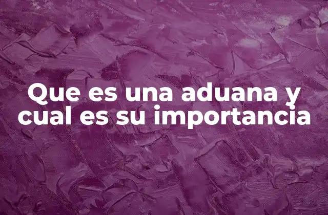El papel de las aduanas en el comercio internacional