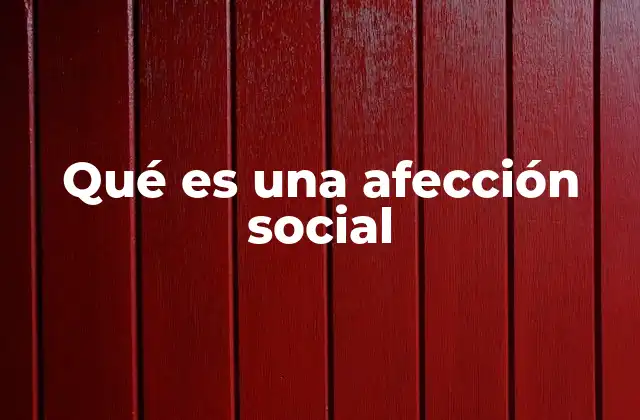 Las bases psicológicas de la afección social