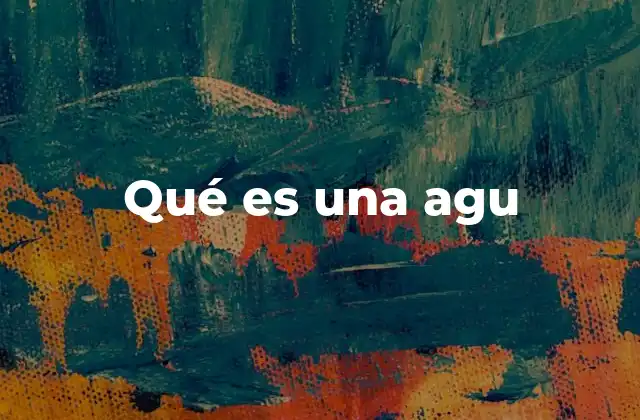 Qué es una Agu