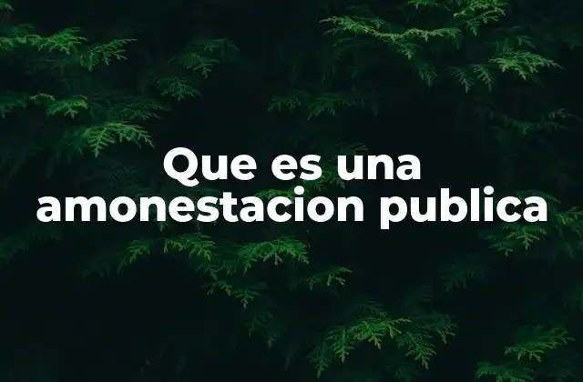 Que es una Amonestacion Publica 2 La importancia de las sanciones formales en contextos institucionales