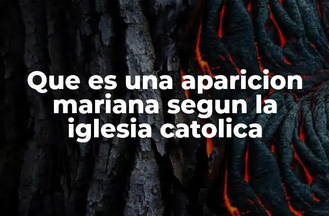 Que es una Aparicion Mariana Segun la Iglesia Catolica