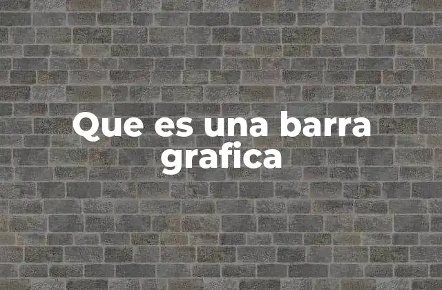 Que es una Barra Grafica