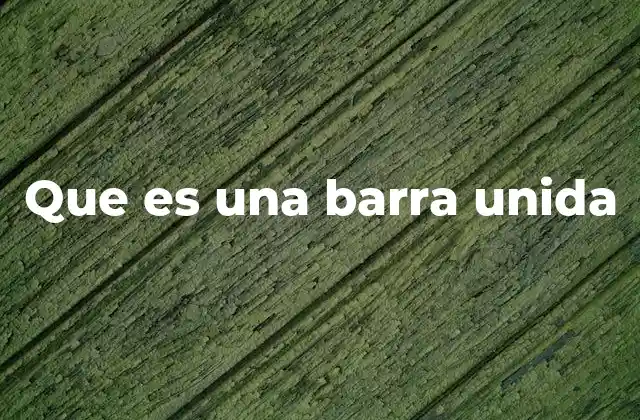 Que es una Barra Unida