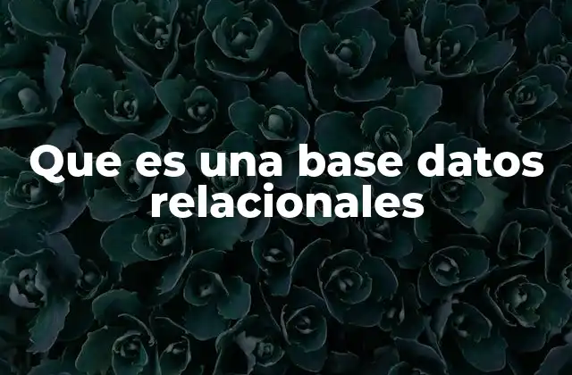Cómo funciona el modelo relacional