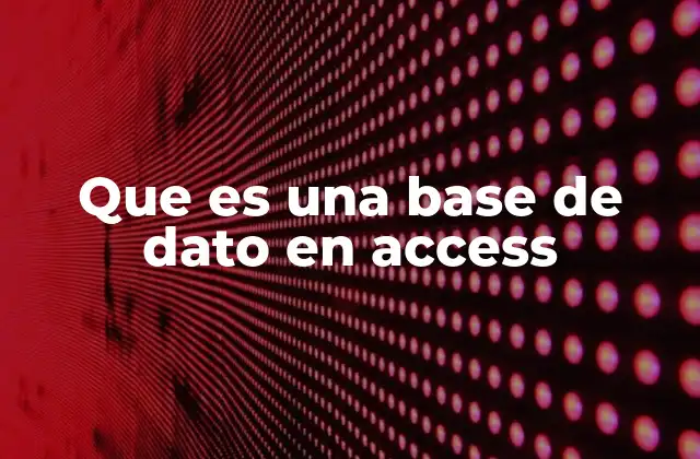 La importancia de estructurar información en Access