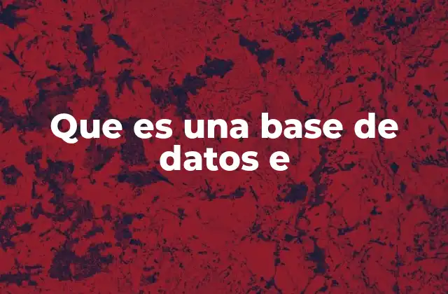 ¿Cómo se organizan los datos en una base de datos?