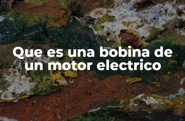 Que es una Bobina de un Motor Electrico