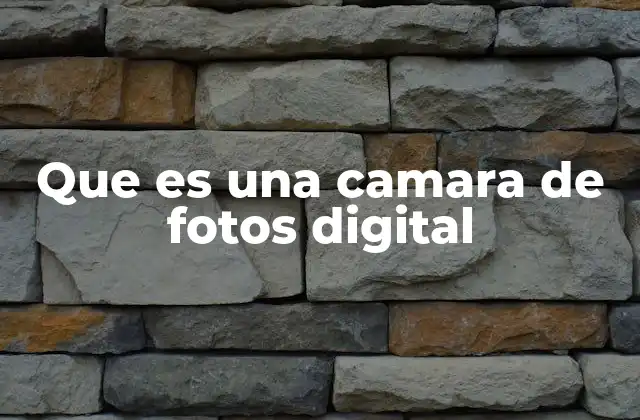 Cómo funciona una cámara de fotos digital