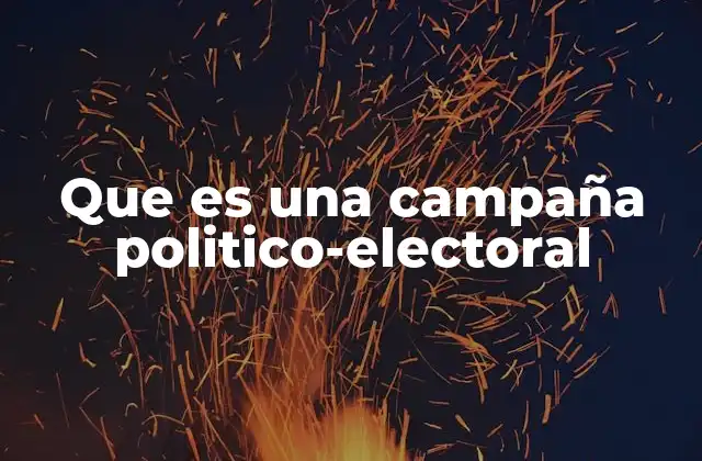 Que es una Campaña Politico-electoral