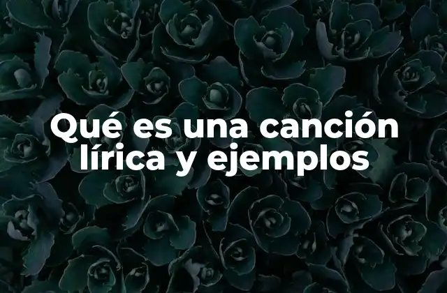 Qué es una Canción Lírica y Ejemplos 2 La expresión emocional en la música