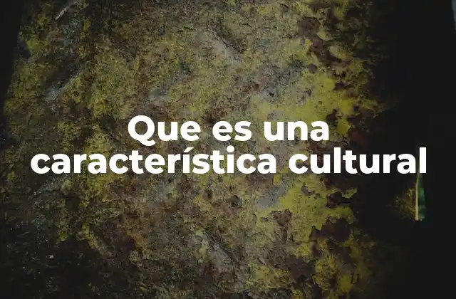 Que es una Característica Cultural 2 Las expresiones de la cultura en la vida cotidiana