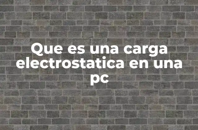 Cómo la electricidad estática afecta los componentes de una computadora