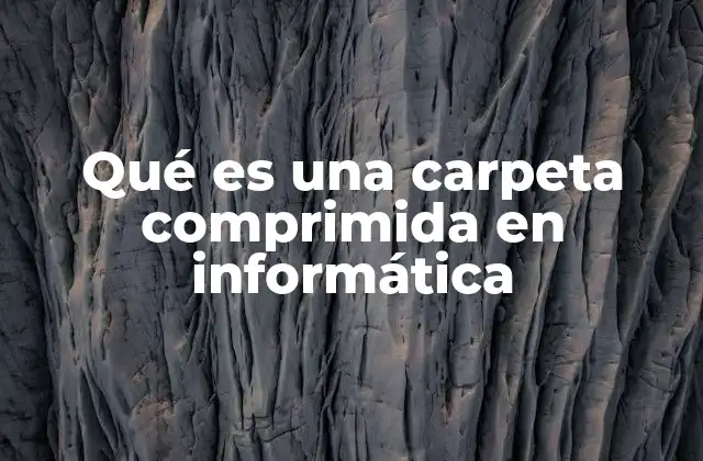 Qué es una Carpeta Comprimida en Informática 2 La utilidad de las carpetas comprimidas en la gestión de archivos