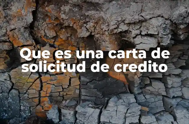 Importancia de una carta de solicitud de crédito
