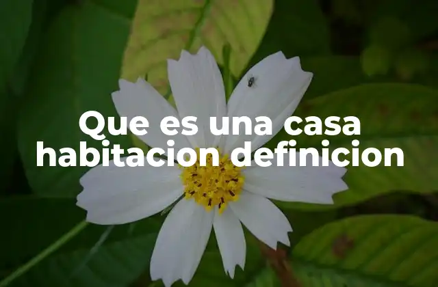 Que es una Casa Habitacion Definicion 2 La importancia de las casas habitación en la urbanización moderna