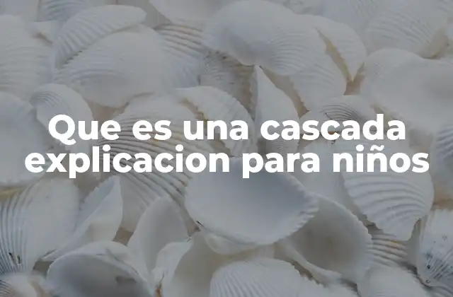 El viaje del agua hasta una cascada