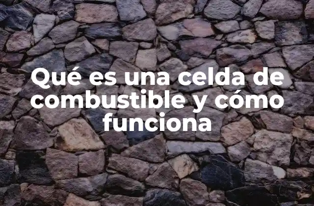 Qué es una Celda de Combustible y Cómo Funciona