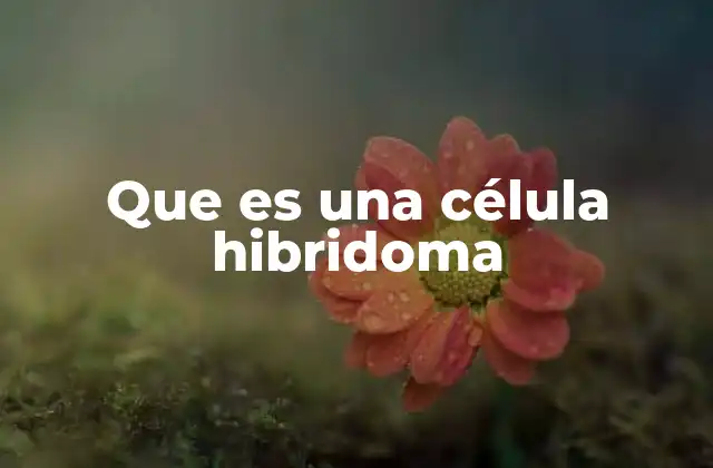 Que es una Célula Hibridoma