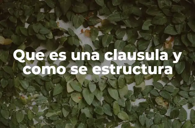 Que es una Clausula y como Se Estructura 2 La importancia de las cláusulas en la construcción de oraciones complejas