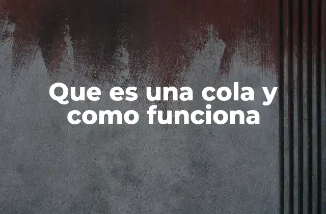 Que es una Cola y como Funciona 2 Cómo se utilizan las colas en la programación