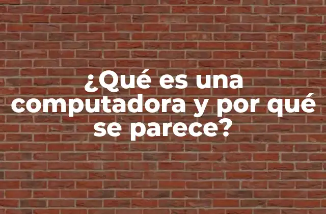 ¿qué es una Computadora y por Qué Se Parece?