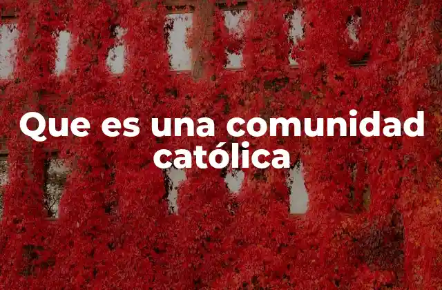 La esencia de la vida comunitaria en la Iglesia