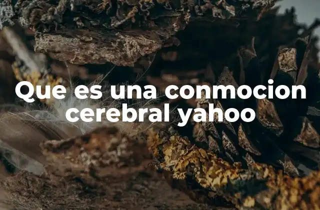 Cómo se produce una conmoción cerebral