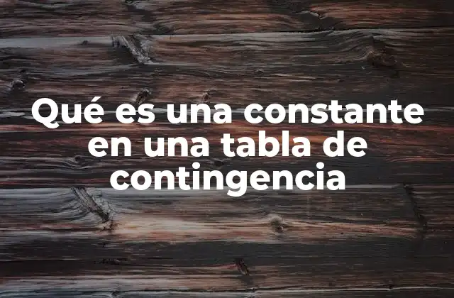 El papel de los valores fijos en el análisis de datos categóricos