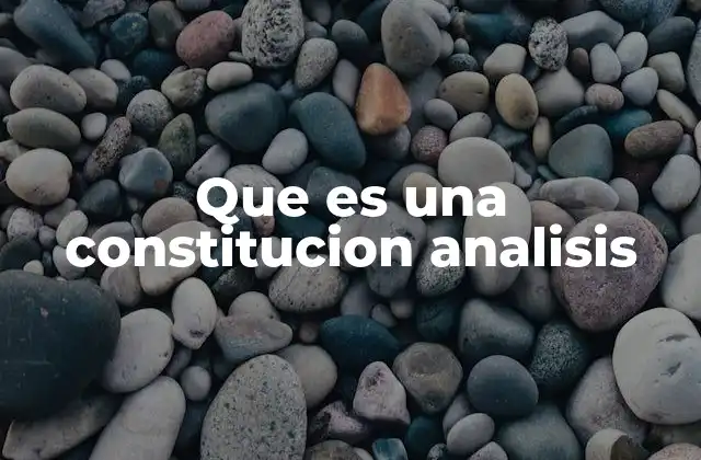 La importancia del análisis constitucional en el desarrollo político