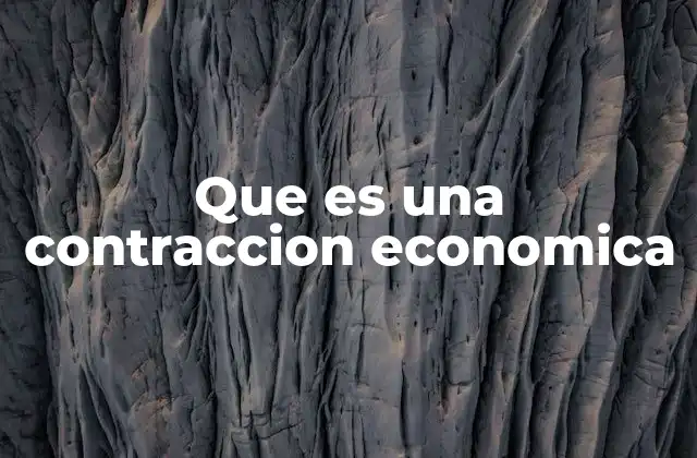 Cómo identificar una contracción económica sin usar la palabra clave