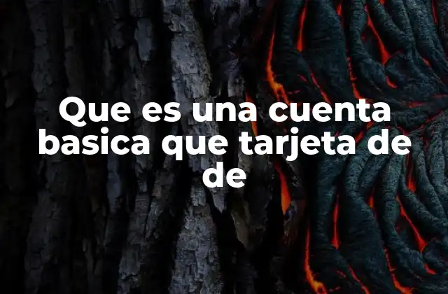 Que es una Cuenta Basica que Tarjeta de de 2 Cómo se diferencia una cuenta básica de una cuenta corriente