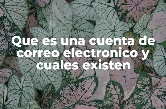 Que es una Cuenta de Correo Electronico y Cuales Existen
