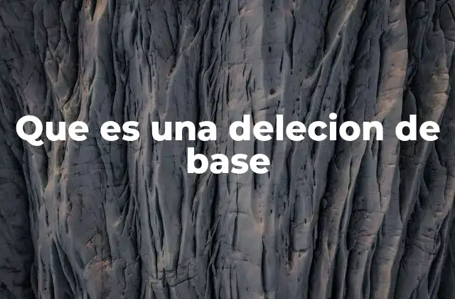 Cómo ocurre una mutación de delección