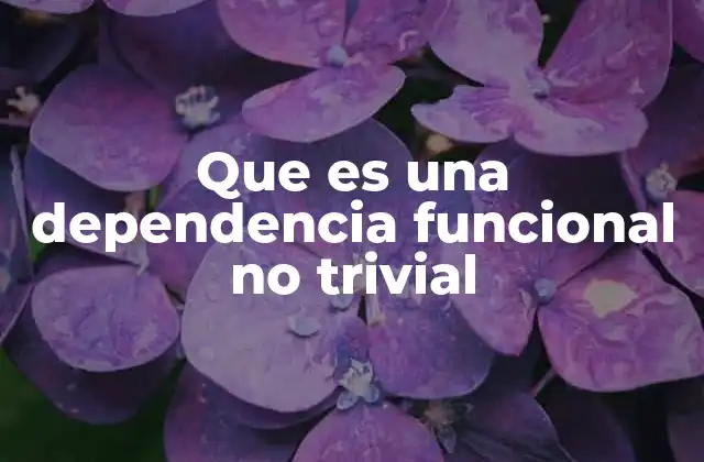 Que es una Dependencia Funcional No Trivial 2 Cómo identificar una dependencia funcional no trivial en una tabla de datos