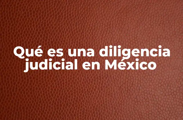 Qué es una Diligencia Judicial en México 2 El papel de las diligencias judiciales en la justicia mexicana