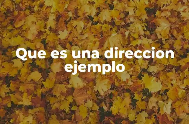 La importancia de las direcciones en la vida diaria