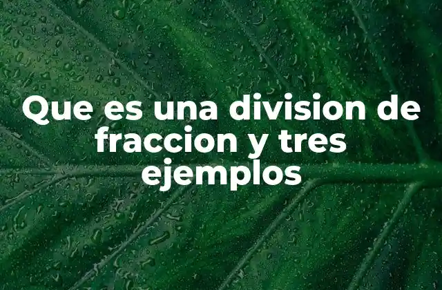Que es una Division de Fraccion y Tres Ejemplos 2 El proceso de dividir fracciones paso a paso