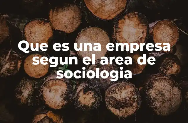 La empresa como institución social