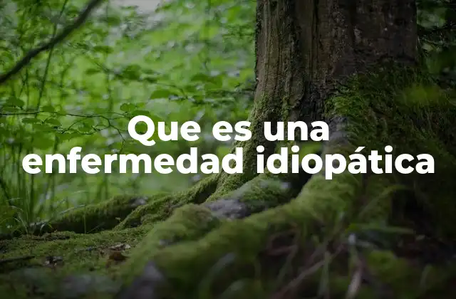 Que es una Enfermedad Idiopática 2 Cómo se aborda el diagnóstico de una enfermedad idiopática