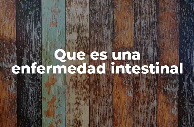 Que es una Enfermedad Intestinal