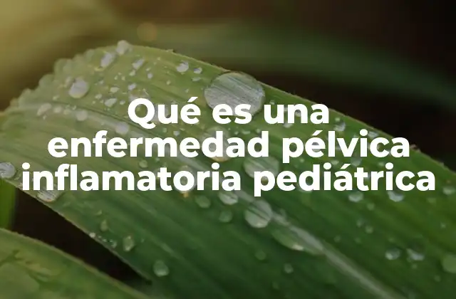 Qué es una Enfermedad Pélvica Inflamatoria Pediátrica