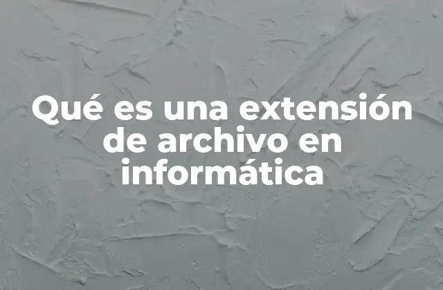 La importancia de las extensiones en la gestión de archivos