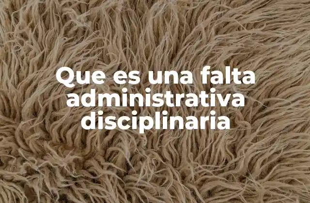 Tipos de faltas disciplinarias en el entorno laboral