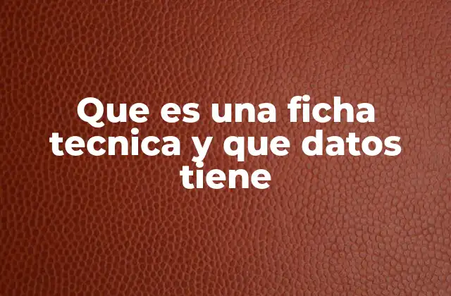 La importancia de la información estructurada en documentos técnicos