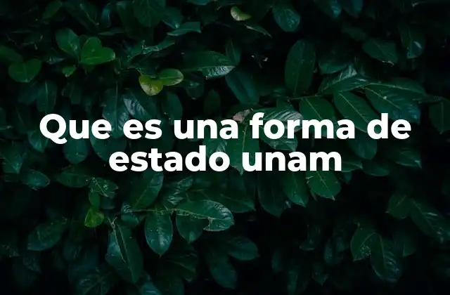 Tipos de trámites que requieren una forma de estado en la UNAM