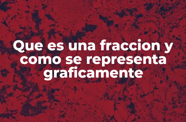 Que es una Fraccion y como Se Representa Graficamente